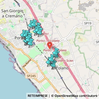 Mappa Via G. Semmola, 80055 Portici NA, Italia (0.9865)