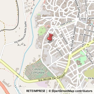 Mappa Via Fornaci, 121, 70024 Gravina in Puglia, Bari (Puglia)
