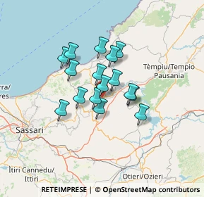 Mappa Unnamed Road, 07030 Laerru SS, Italia (9.975)