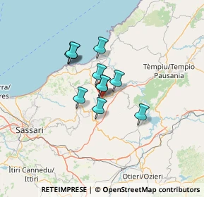 Mappa Unnamed Road, 07030 Laerru SS, Italia (9.23364)