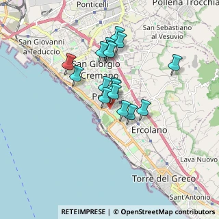 Mappa Via Casaconte, 80055 Portici NA, Italia (1.48353)