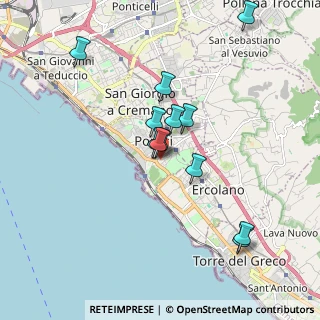 Mappa Via Casaconte, 80055 Portici NA, Italia (1.7275)