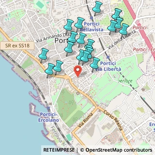 Mappa Via Casaconte, 80055 Portici NA, Italia (0.5435)