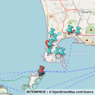 Mappa Via Romana Spiaggia, 80070 Bacoli NA, Italia (3.78769)