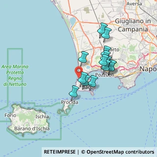 Mappa Via Romana Spiaggia, 80070 Bacoli NA, Italia (6.00429)