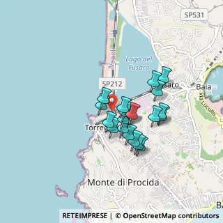 Mappa Via Romana Spiaggia, 80070 Bacoli NA, Italia (0.6875)