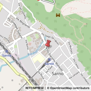 Mappa Via Giacomo Matteotti, 47, 84087 Sarno, Salerno (Campania)