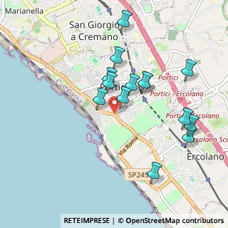 Mappa Via Bellucci Sessa, 80055 Portici NA, Italia (0.97429)