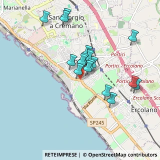 Mappa Via Bellucci Sessa, 80055 Portici NA, Italia (0.86944)