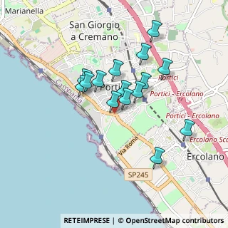 Mappa Via Bellucci Sessa, 80055 Portici NA, Italia (0.80133)