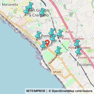 Mappa Via Bellucci Sessa, 80055 Portici NA, Italia (1.01909)