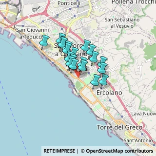 Mappa P.zza S. Ciro, 80055 Portici NA, Italia (1.2425)