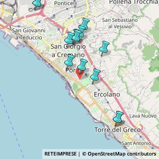 Mappa Via Casa Conte, 80055 Portici NA, Italia (2.39385)