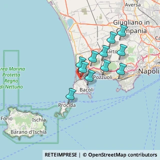 Mappa Via William Shakespeare, 80070 Bacoli NA, Italia (6.23455)