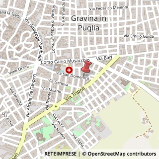 Mappa Via San Domenico, 25, 70024 Gravina in Puglia, Bari (Puglia)