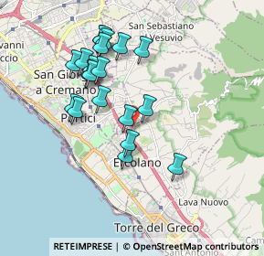 Mappa Via G. Semmola, 80056 Ercolano NA, Italia (1.837)