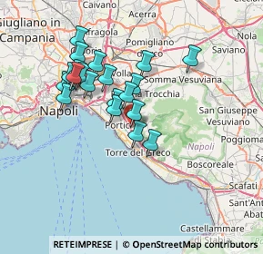 Mappa Via G. Semmola, 80056 Ercolano NA, Italia (6.5805)