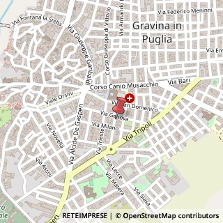 Mappa Via Pompei, 13, 70024 Gravina in Puglia, Bari (Puglia)