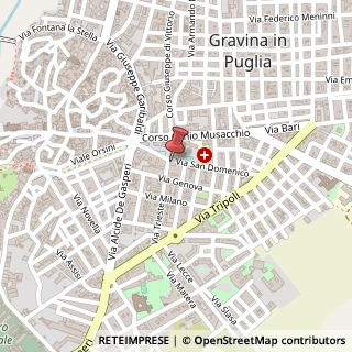 Mappa Via Trieste, 1, 70024 Gravina in Puglia, Bari (Puglia)