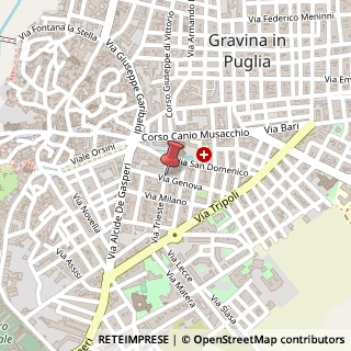 Mappa Via Trieste, 20, 70024 Gravina in Puglia, Bari (Puglia)