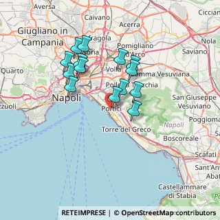 Mappa Via Volta, 80055 Portici NA, Italia (6.53929)