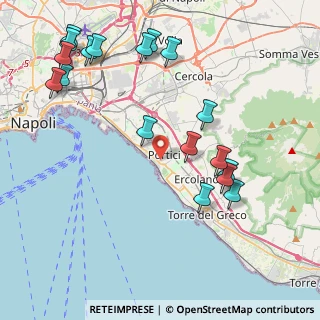 Mappa Via Carlo e Luigi Giordano, 80055 Portici NA, Italia (5.24444)