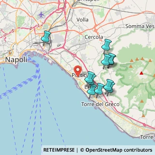 Mappa Via Volta, 80055 Portici NA, Italia (3.49091)