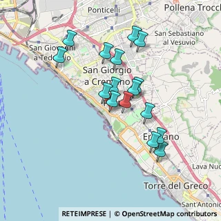 Mappa Via Volta, 80055 Portici NA, Italia (1.74688)