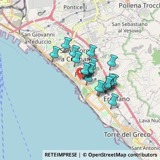 Mappa Via Volta, 80055 Portici NA, Italia (1.235)