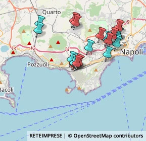 Mappa Via di Niso, 80124 Bagnoli NA, Italia (3.71263)