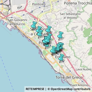 Mappa Via Palizzi, 80055 Portici NA, Italia (1.03737)