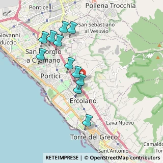Mappa Via III Bosco Catena, 80055 Portici NA, Italia (1.96)