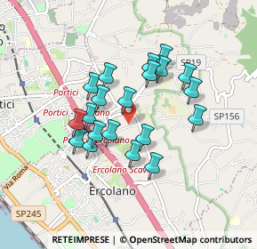 Mappa Via Sacerdote Cozzolino Benedetto, 80056 Ercolano NA, Italia (0.7745)