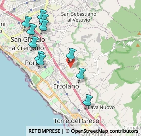 Mappa Via Sacerdote Cozzolino Benedetto, 80056 Ercolano NA, Italia (2.33091)