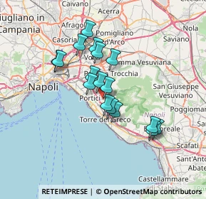 Mappa Via Sacerdote Cozzolino Benedetto, 80056 Ercolano NA, Italia (5.92353)