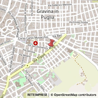 Mappa Via Tripoli,  117, 70024 Gravina in Puglia, Bari (Puglia)