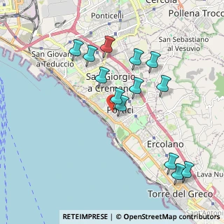 Mappa Viale I Melina, 80055 Portici NA, Italia (2.09692)