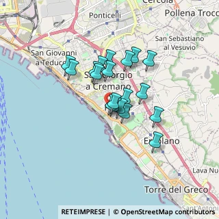 Mappa Viale I Melina, 80055 Portici NA, Italia (1.34895)