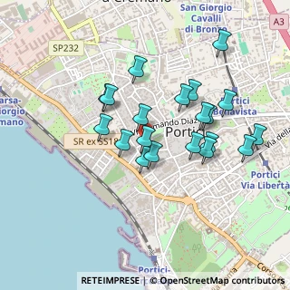 Mappa Viale I Marina, 80055 Portici NA, Italia (0.4425)