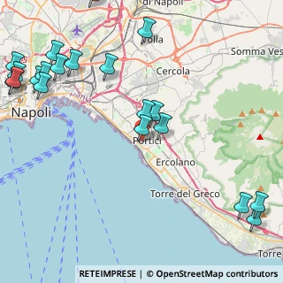 Mappa Viale I Melina, 80055 Portici NA, Italia (6.4975)