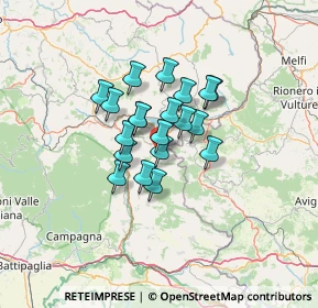 Mappa Castelnuovo Di Conza, 84020 Castelnuovo di Conza SA, Italia (9.2525)