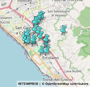 Mappa Via Madonnelle, 80056 Ercolano NA, Italia (1.4745)