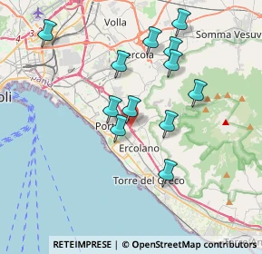 Mappa Via Madonnelle, 80056 Ercolano NA, Italia (3.69167)