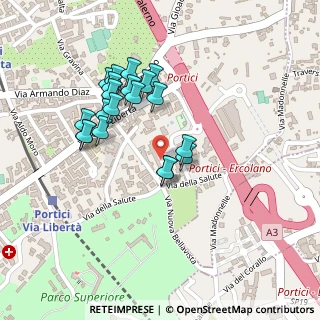 Mappa Via Flotard de Lauzieres de Themines, 80055 Portici NA, Italia (0.221)