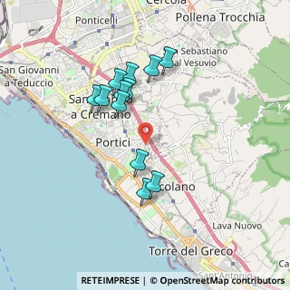 Mappa Via Flotard de Lauzieres de Themines, 80055 Portici NA, Italia (1.71583)