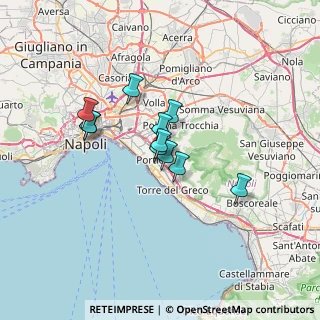 Mappa Via de Lauzieres Flotard, 80055 Portici NA, Italia (5.07636)