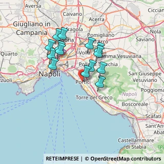 Mappa Viale II Melina, 80055 Portici NA, Italia (6.41357)
