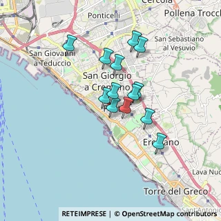Mappa Viale II Melina, 80055 Portici NA, Italia (1.44385)