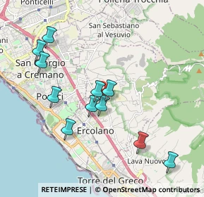 Mappa Via Cozzolino Benedetto Sacerdote, 80056 Ercolano NA, Italia (2.05091)