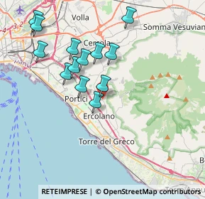 Mappa Via Cozzolino Benedetto Sacerdote, 80056 Ercolano NA, Italia (3.86615)